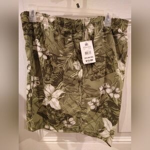 Men's swim trunks with pockets. 21" long. Plus size
